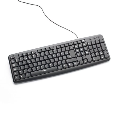 Verbatim Slimline Combo Teclado y Mouse USB Español - Diseño Ergonómico Plug & Play