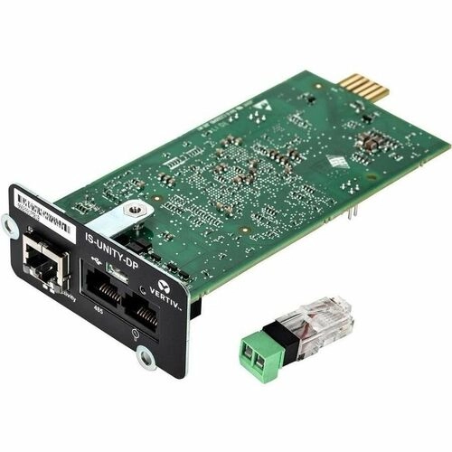 Vertiv Liebert IS-UNITY-DP Tarjeta SNMP Modbus Dual Protocol 12V DC RJ-45 USB - Gestión remota de UPS y aire acondicionado sin complicaciones