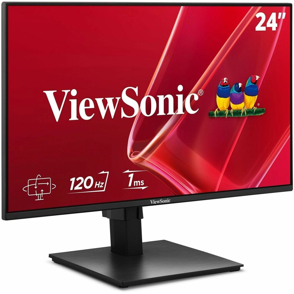 ViewSonic VA2448-MHJ Monitor 24" IPS Full HD 120Hz HDMI Negro - Ergonomía profesional para trabajar y jugar sin límites