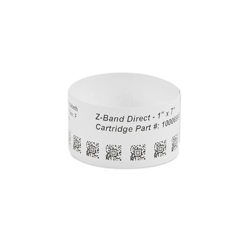 Zebra HC100 Pulseras Identificacion Pacientes 1x7in 300 Rollos Caja x6